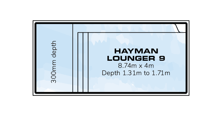 Riverina Pools — Hayman Lounger 9